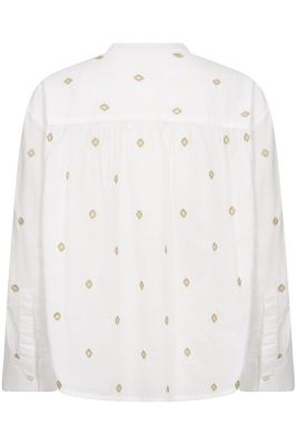 Part Two naisten pusero, Natalepw blouse Bright White Gold Embroid