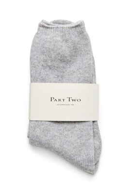 Part Two naisten sukat, TEONA SOCK Grey Melange