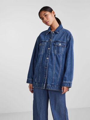 Pieces farkkutakki, PCTIKA LS OVERSIZE DNM JACKET Indigo