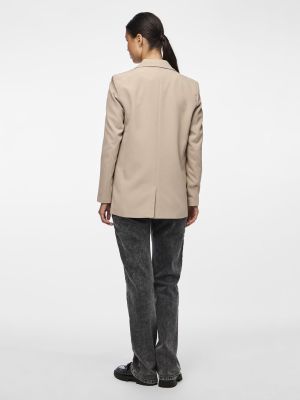 Pieces naisten bleiseri, PCBOZZY LS LOOSE BLAZER  Vaalea Beige