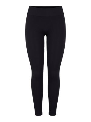 Pieces Naisten Leggingsit PCSYMMI RIB LEGGINGS Musta