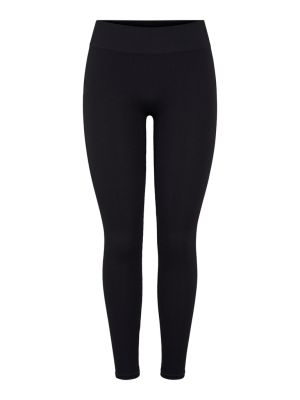 Pieces Naisten Leggingsit, Symmi Rib Leggings NOOS Musta