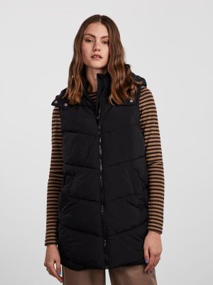 Pieces Naisten Liivi, PCJAMILLA SHORT PUFFER VEST NOOS Musta