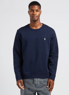 Polo Ralph Lauren Miesten Collegepaita, DOUBLE-KNIT SWEATSHIRT Tummansininen