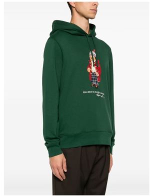 Polo Ralph Lauren Miesten Huppari, POLO BEAR FLEECE HOODIE Armeijanvihreä