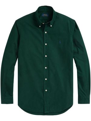 Polo Ralph Lauren miesten kauluspaita, SLIM FIT OXFORD SHIRT Vihreä