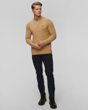 Polo Ralph Lauren Miesten Neulepusero, CABLE-KNIT WOOL-CASHMERE SWEATER Beige