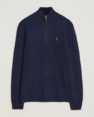 Polo Ralph Lauren Miesten Neulepusero, CABLE-KNIT WOOL-CASHMERE SWEATER Tummansininen