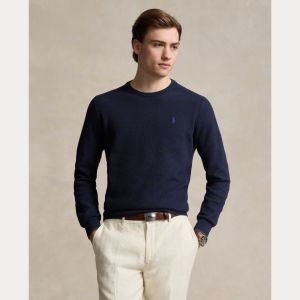 Polo Ralph Lauren Miesten Neulepusero, CREWNECK SWEATER Tummansininen