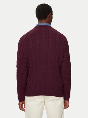 Polo Ralph Lauren Miesten Neulepusero, K CABLE KNIT COTTON SWEATER Viininpunainen