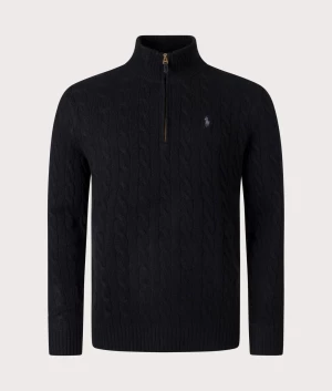 Polo Ralph Lauren Miesten Neulepusero, LONG SLEEVE-PULLOVER Musta