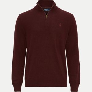 Polo Ralph Lauren Miesten Neulepusero, LS HZ PP-LONG SLEEVE-PULLOVER Viininpunainen