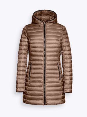 Reset Naisten Kevytuntuvatakki, KYOTO LIGHTDOWN JACKET Vaalea Beige