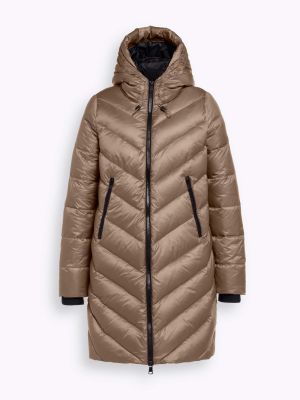 Reset Naisten Untuvatakki, AD-HAMMERSMITH DOWN COAT Vaalea Beige