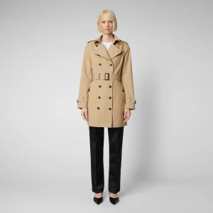 Save The Duck naisten trenssi, AUDREY TRENCH COAT Kameli