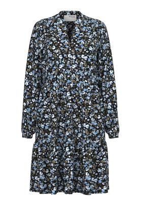 Selected Femme mekko, SLFMIVI LS SHORT AOP DRESS Sininen Kuosi