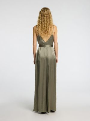 Selected Femme naisten jumpsuit, SLFSELENE SL WIDE LEG Khaki