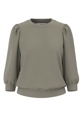 Selected Femme Naisten Pusero, SLFTENNY 3/4 SWEAT TOP NOOS Khaki