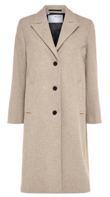 Selected Femme Villakangastakki, SLFALMA WOOL COAT Luonnonvalkoinen