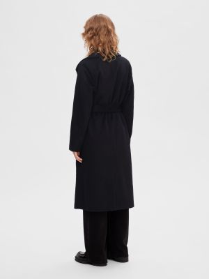 Selected Femme Villakangastakki, SLFROSA WOOL COAT  Musta