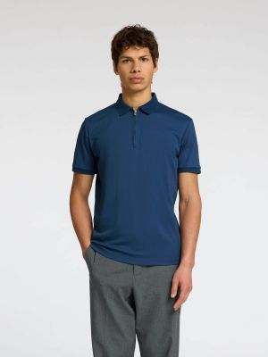 Selected Homme Fave Zip Polo Sininen