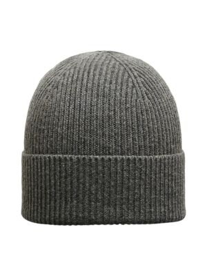 Selected Miesten Pipo, K MASON MERINO BEANIE Keskiharmaa