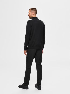 Selected, Miesten Pooloneule, Berg Roll Neck Musta