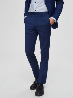 Selected puvunhousut, BILL BLUE SUIT TROUSER Indigo