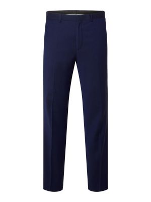 Selected puvunhousut, BILL BLUE SUIT TROUSER Tummansininen