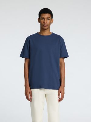 Selected t-paita, JOSEPH PIQUE SS O-NECK Indigo