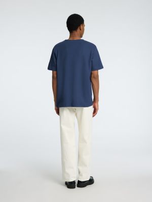 Selected t-paita, JOSEPH PIQUE SS O-NECK Indigo