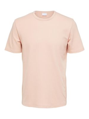 Selected t-paita, JOSEPH PIQUE SS O-NECK Persikka