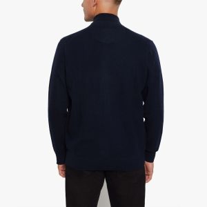 Signal Miesten Neuletakki, RUIS ZIP CARDIGAN LAMBSWOOL Tummansininen