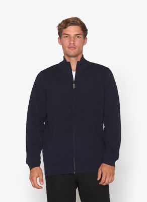 Signal Miesten Neuletakki, VIRGIL STRUCTURE ZIP CARDIGAN Tummansininen