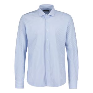 Sinnuu Miesten Kauluspaita TECHNICAL SHIRT STRIPE, MADE IN EUROPE Raidallinen Sininen