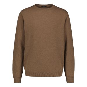 Sinnuu Miesten Neule CREW FINE MERINO WOOL MADE IN ITALY Beige