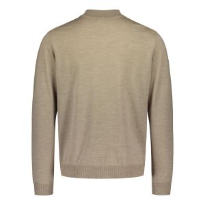 Sinnuu Miesten Neulepaita Turtle Neck Merino Beige