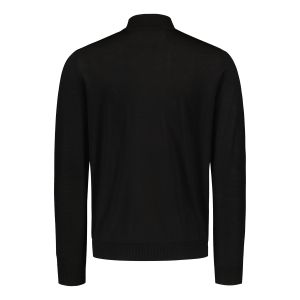 Sinnuu Miesten Neulepaita Turtle Neck Merino Musta