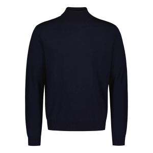 Sinnuu Miesten Neulepoolo MERINO ROLL NECK, MADE IN ITALY Tummansininen