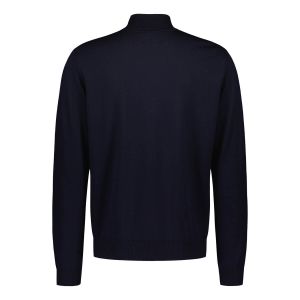 Sinnuu Miesten Neulepoolo MERINO ROLL NECK, MADE IN ITALY Tummansininen