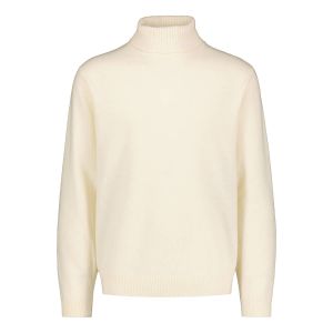 Sinnuu Miesten Neulepoolo ROLLNECK FINE MERINO WOOL MADE IN ITALY Luonnonvalkoinen