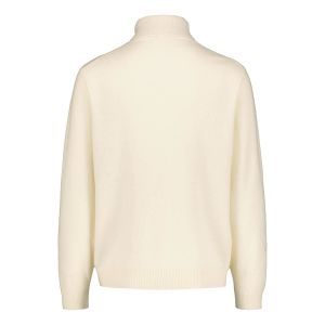 Sinnuu Miesten Neulepoolo ROLLNECK FINE MERINO WOOL MADE IN ITALY Luonnonvalkoinen