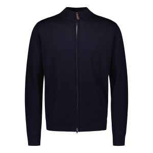 Sinnuu Miesten Neuletakki MERINO  FULL ZIP TWO WAY ZIP Tummansininen