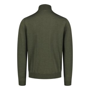 Sinnuu Miesten Pooloneule Merino Roll Neck Armeijanvihreä