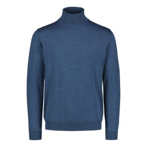 Sinnuu Miesten Pooloneule Merino Roll Neck Sininen