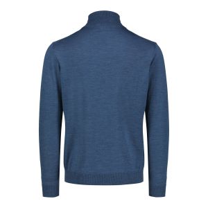 Sinnuu Miesten Pooloneule Merino Roll Neck Sininen