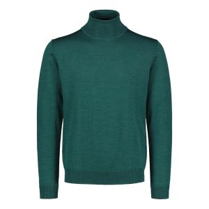 Sinnuu Miesten Pooloneule Merino Roll Neck Vihreä