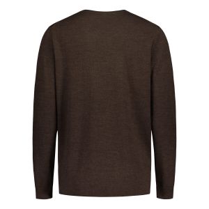 Sinnuu Naisten Neule, Sinnuu W Round Neck 100% Merino E.Fine Tummanruskea