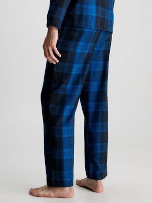 Calvin Klein miesten pyjamahousut, SLEEP PANT Sininen Ruutu