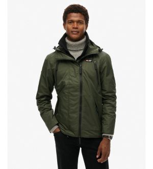 Superdry miesten takki, HOODED MTN WINDBREAKER JACKET Armeijanvihreä